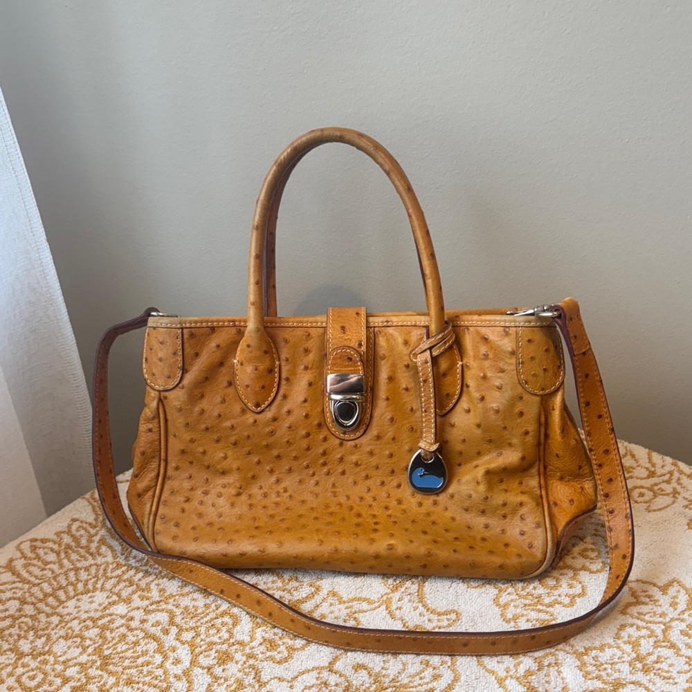 Dooney & Burke Ostrich Leather Handbag